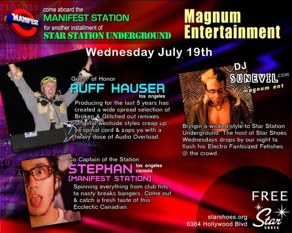 Star Station Underground flyer, Wednesday, July 19, 2006