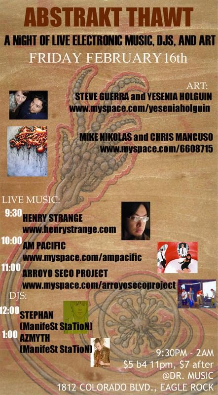 Abstrakt Thawt flyer, Friday, February 16, 2007