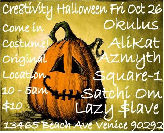 Cre8tivity Halloween flyer, Friday, October 26, 2007