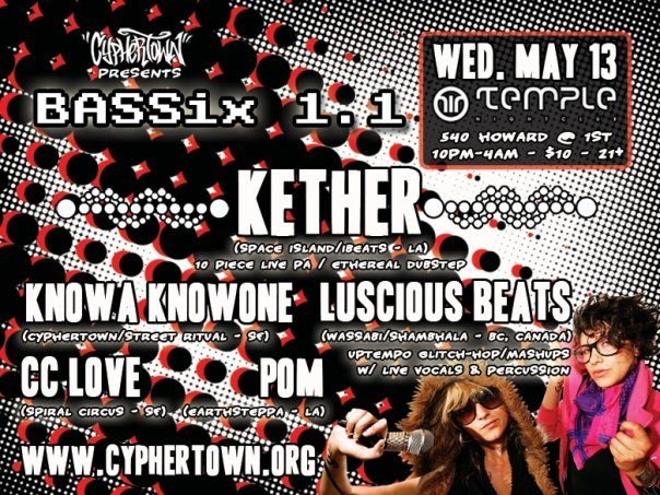 BASSix 1.1 flyer, Wednesday, May 13, 2009