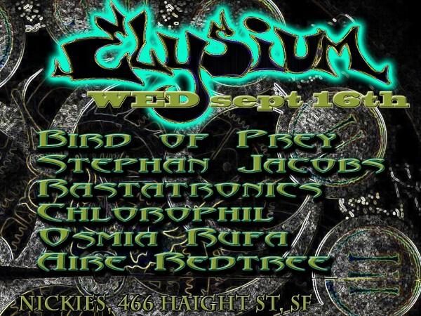 Elysium flyer, Wednesday, September 16, 2009