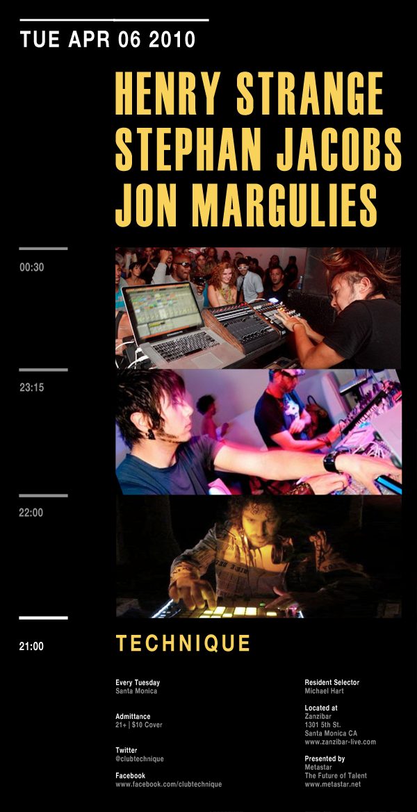 Technique flyer, Tuesday, April 6, 2010