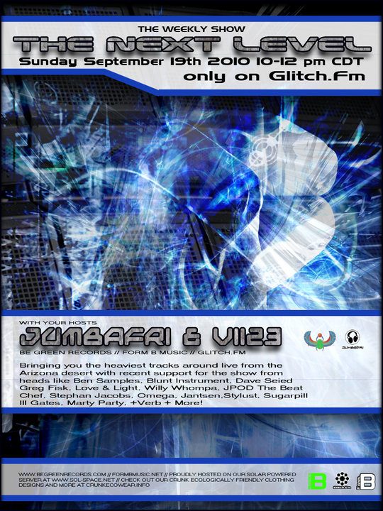 The Next Level weekly show flyer, Sunday, September 19, 2010