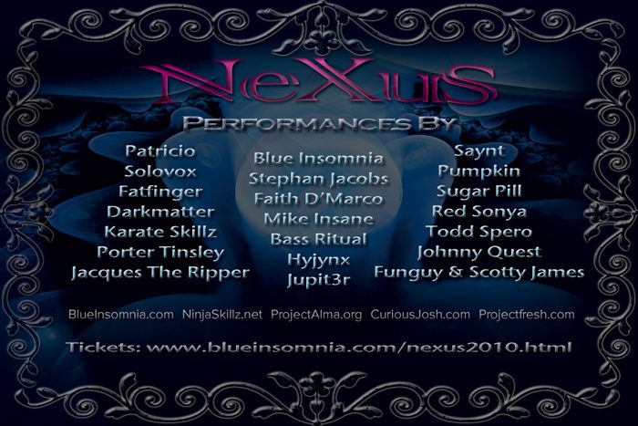 Nexus NYE 2010 flyer, Friday, December 31, 2010