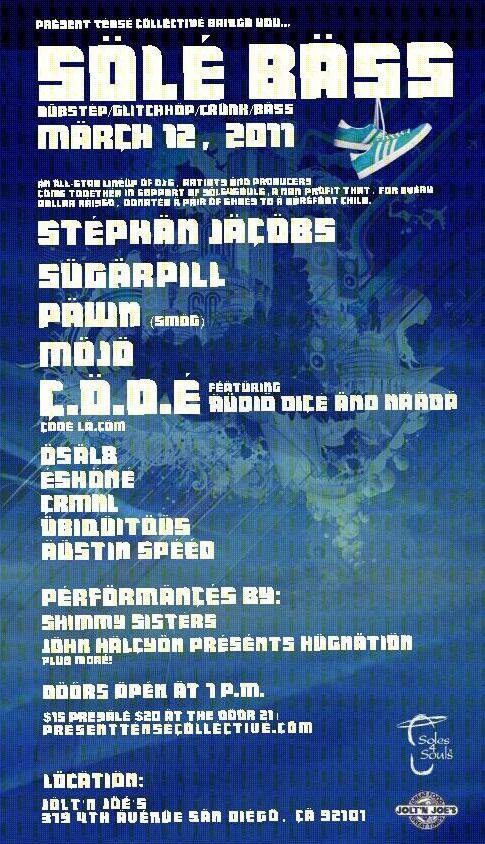 Sole Bass flyer, Saturday, March 12, 2011