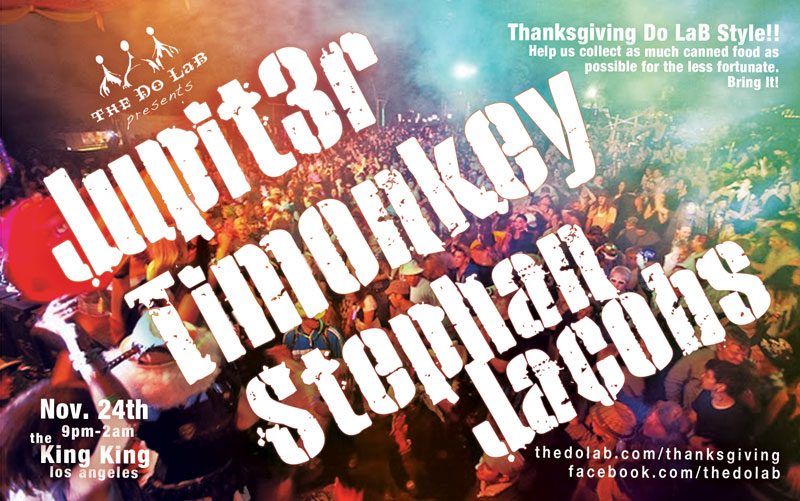 Thanksgiving Do LaB Style flyer, Thursday, November 24, 2011