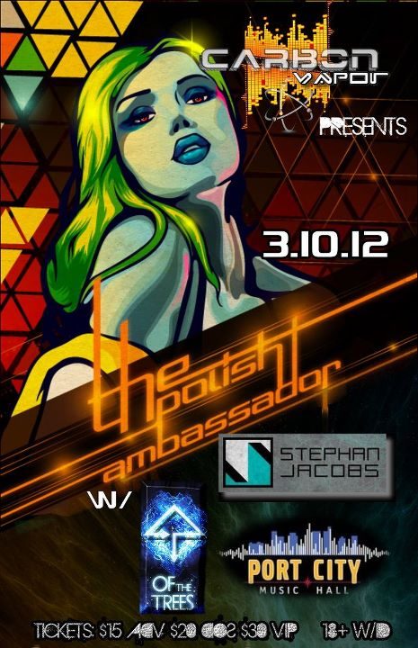 Carbon Vapor presents The Polish Ambassador flyer, Saturday, March 10, 2012