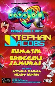 Bass Jam flyer, Friday, June 1, 2012