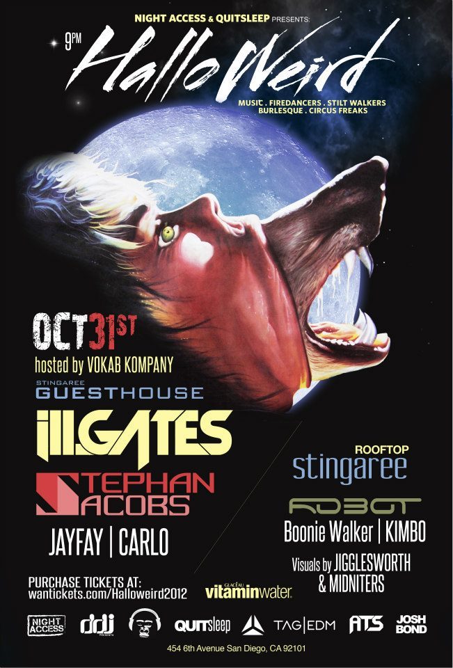 HalloWeird flyer, Wednesday, October 31, 2012