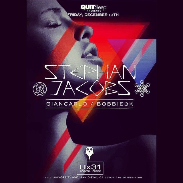 QUITSleep presents flyer, Friday, December 13, 2013