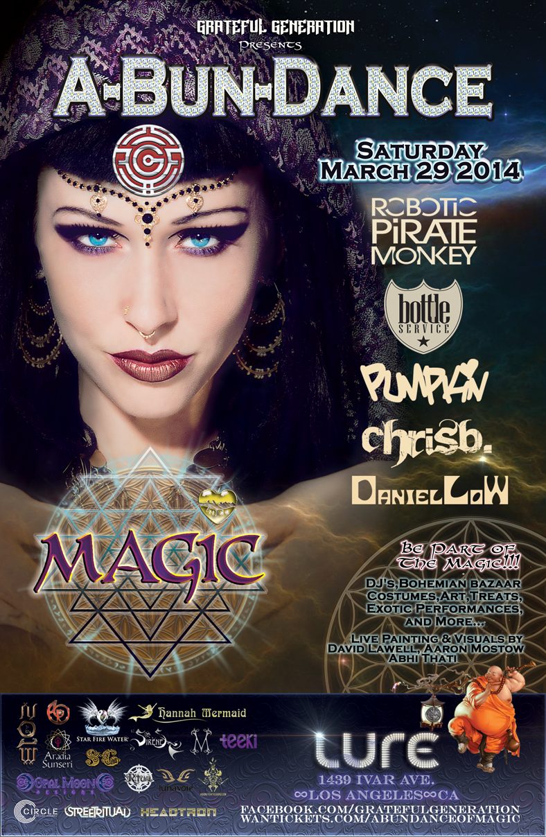 A-Bun-Dance of Magic flyer, Saturday, March 29, 2014