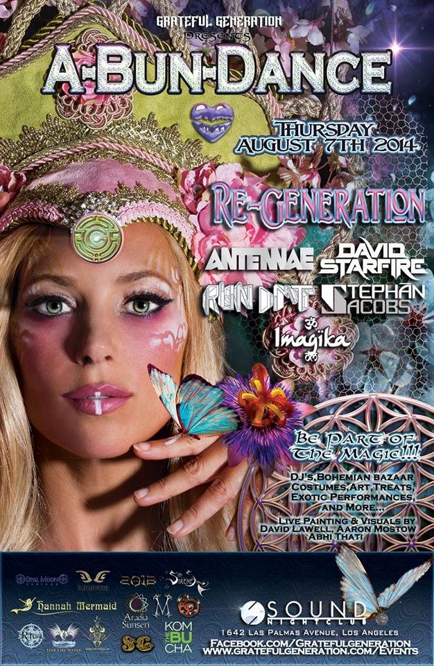 A-Bun-Dance: Re-Generation flyer, Thursday, August 7, 2014