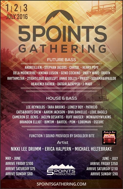 5 Points Gathering flyer, Saturday, July 2, 2016