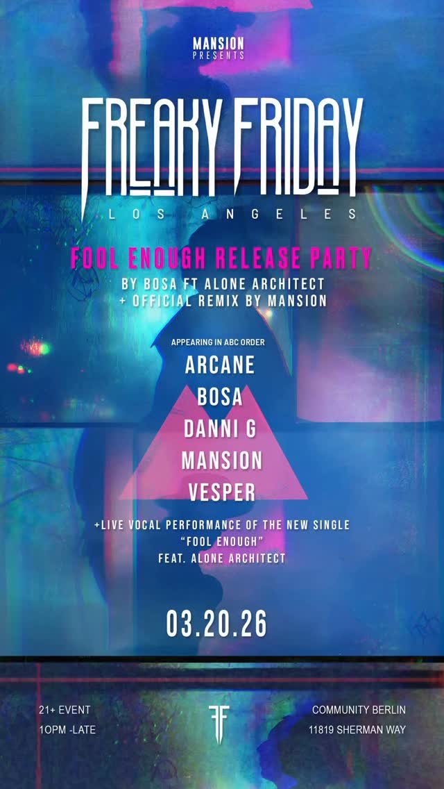 Freaky Friday flyer, Friday, March 20, 2026