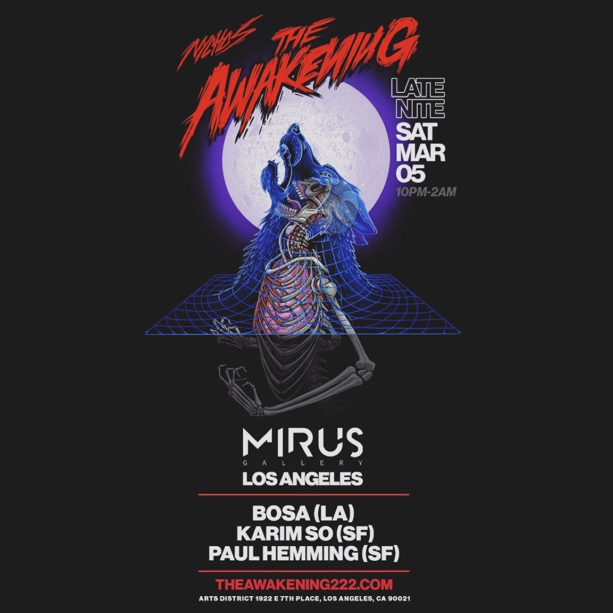 The Awakening flyer, Saturday, March 5, 2022