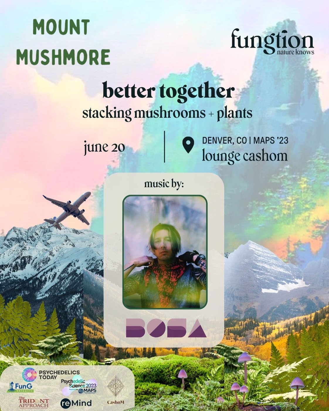 Mount Mushmore: Better Together flyer, Tuesday, June 20, 2023