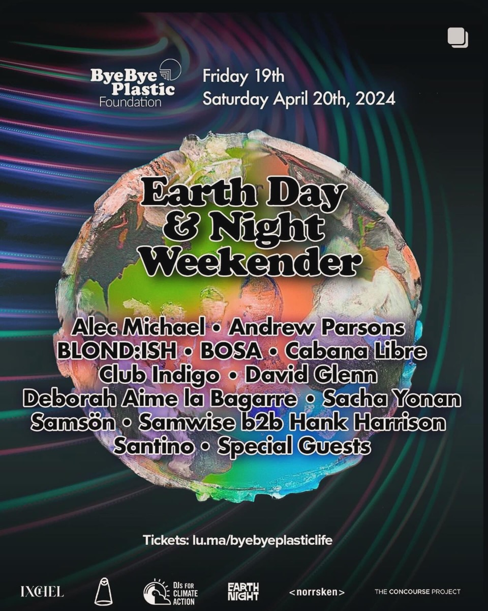 Earth Day & Night Weekender flyer, Saturday, April 20, 2024