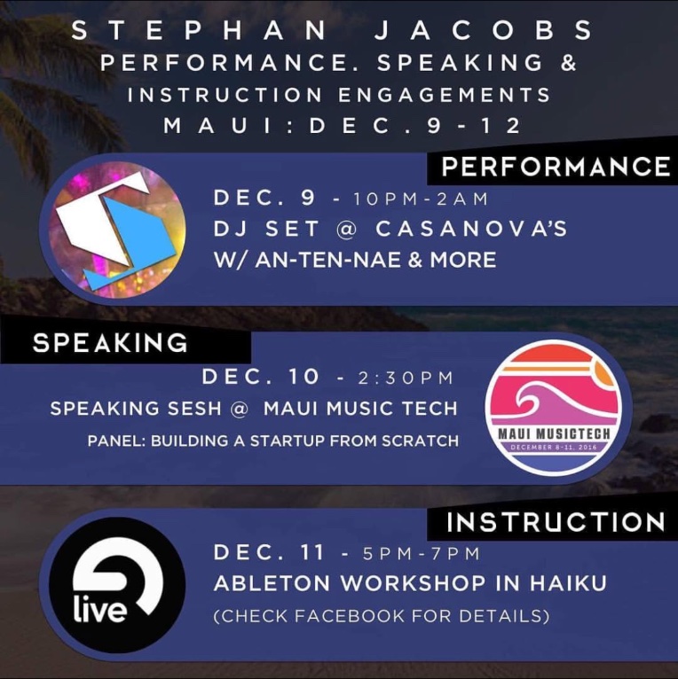 Maui MusicTech: Building a Startup from Scratch (panel) flyer, Saturday, December 10, 2016