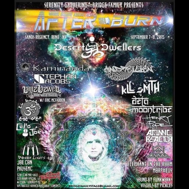 After Burn (Serenity Gathering & Bridge Family) flyer, Monday, September 7, 2015
