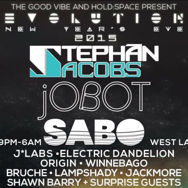 Evolution: New Year's Eve 2015 flyer, Wednesday, December 31, 2014