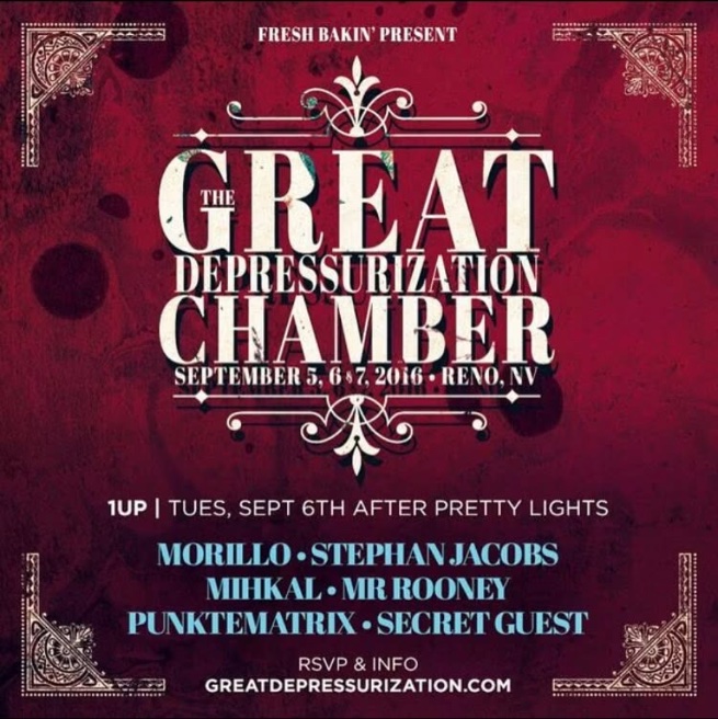 The Great Depressurization Chamber flyer, Tuesday, September 6, 2016