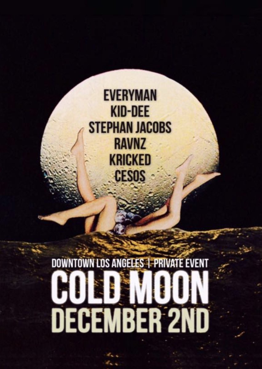 Cold Moon flyer, Saturday, December 2, 2017
