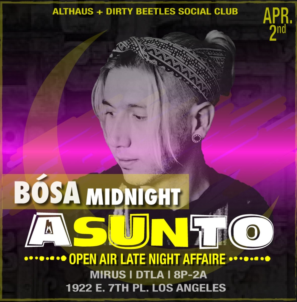 Asunto: Open Air Late Night Affaire flyer, Saturday, April 2, 2022