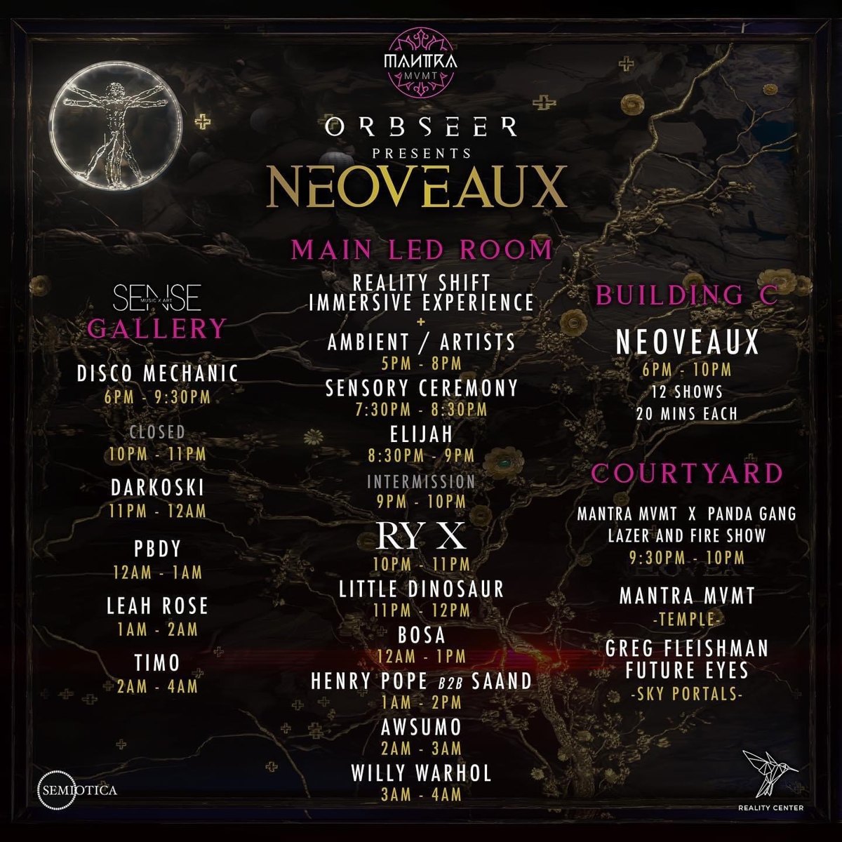 Orbseer presents Neoveaux flyer, Friday, June 23, 2023