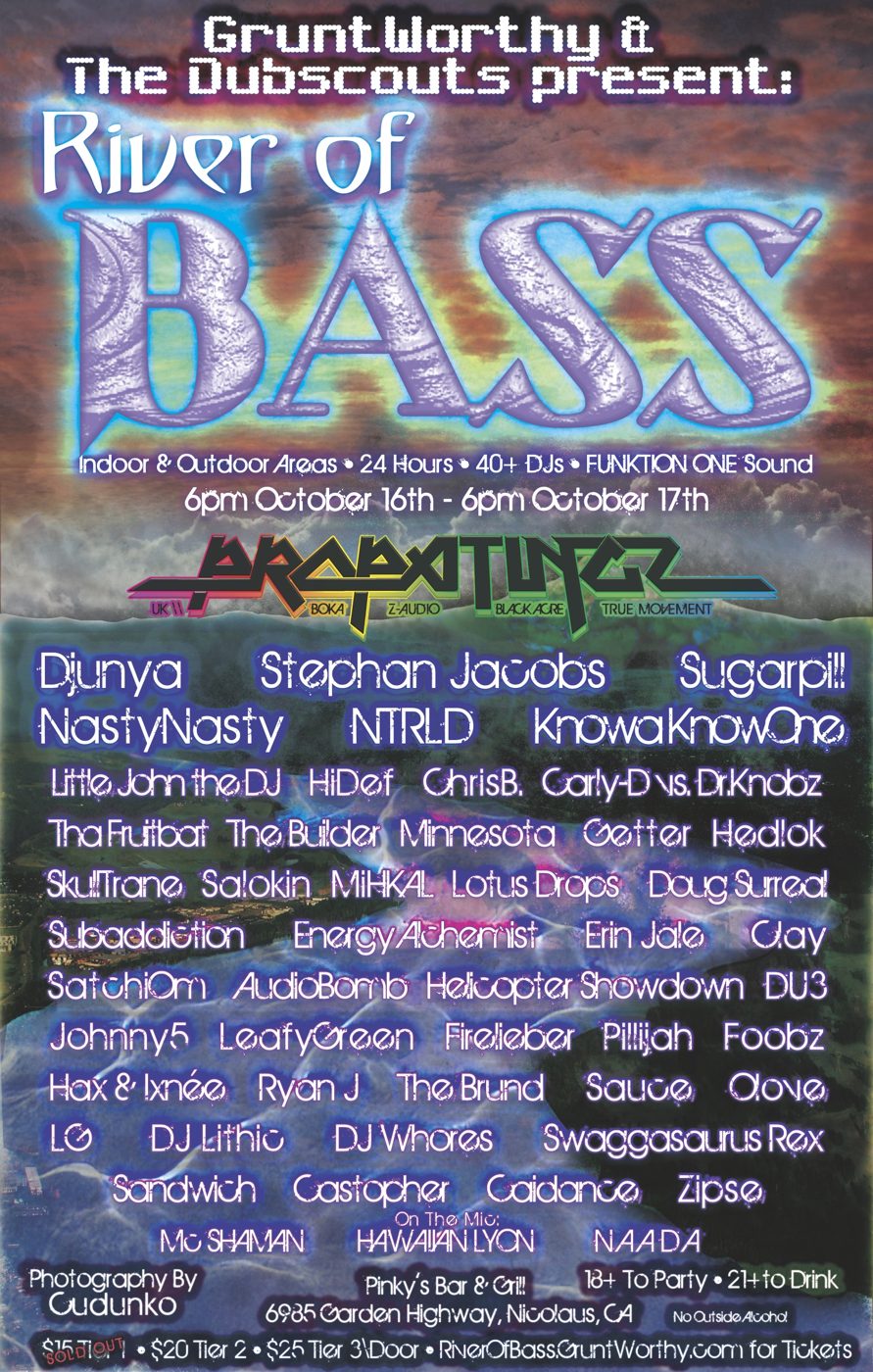 River of Bass flyer, Saturday, October 16, 2010